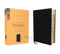 KJV, Thompson Chain-Reference Bible, Large Print, Bonded Leather, Black, Red Letter, Thumb Indexed, Comfort Print: King James Version, Black, European Bonded Leather, Red Letter