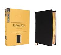 KJV, Thompson Chain-Reference Bible, Large Print, Genuine Leather, Cowhide, Black, Red Letter, Comfort Print: King James Version, Black, Genuine Leather, Cowhide, Art Gilded Edges, Red Letter