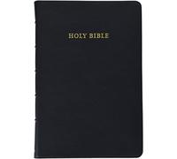 KJV Topaz Reference Edition, Black Goatskin Leather, KJ676:XRL
