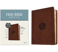 KJV Wide Margin Bible, Filament Enabled Edition (Red Letter, Leatherlike, Dark Brown Medallion)