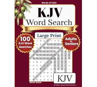 KJV Word Search Puzzle Book: A Large Print Word Search Devotional Celebrating the Sacred Language of Scripture - 100 Puzzles, 10 Themes (Words of Faith Bible Word Search)