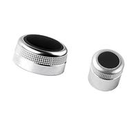KJWPYNF 2 Pcs Car Central Control Multimedia Main Menu Volume Adjust Knob Switch, For Audi A6 Allroad Quattro C6 A8 Q7 2007-2009 RS6