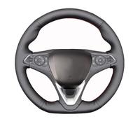 KJWPYNF Steering Wheel Cover, for Vauxhall Grandland X 2017-2021, Customize DIY Hand Sewing Hand-stitched Leather