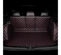 KJXGWF Car Full Coverage Boot Liner for Land Rover Range Rover Sport 2018-2022 2023 2024, Leather Car Boot Protector Waterproof Anti-Slip Rear Trunk Interior Accessories,Black-Red