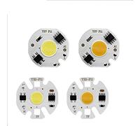 KJXP Lighting, Pack of 10, LED COB Chip Diode Outdoor Floodlight AC220V 3-9W Smart IC Driver Bulbs Light DIY Spotlight Downlight Chips(Y32 Warm White,5W)