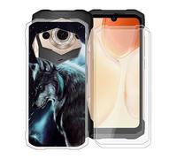 KJYF Case for Doogee S99 (6.30"), with [2 x Tempered Glass Screen Protector], Shockproof Soft Cover Bumper [Anti-Scratch] [Anti-Yellow] Phone Case for Doogee S99 - Lonely