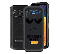 KJYF Case for Doogee V30, Black Anti-Scratch Cover, Ultra-Thin Soft TPU Gel Case, Flexible Silicone Fashion Protection Case for Doogee V30 6.58 Inch - Don't touch