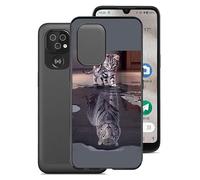 KJYF Case for Doro 8100 (6.1 inches), Ultra Thin Soft TPU Protective Case, Shockproof Anti-Scratch Bumper Mobile Phone Case Cover for Doro 8100 - Cat and Tiger
