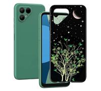 KJYF Case for Fairphone 4, Black Anti-Scratch Cover, Ultra-Thin Soft TPU Gel Case, Flexible Silicone Fashion Protection Case for Fairphone 4 6.3 Inch - XT16