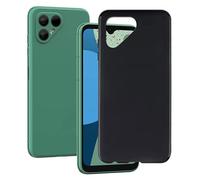 KJYF Case for Fairphone 4, Black Anti-Scratch Cover, Ultra-Thin Soft TPU Gel Case, Flexible Silicone Fashion Protection Case for Fairphone 4 6.3 Inch - Simple
