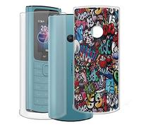 KJYF Case for Nokia 110 4G (1.80 inches), Anti-Scratch Slim Soft Transparent TPU Silicone Protective Bumper Phone Case for Nokia 110 4G - [2 Pieces]