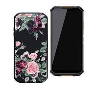 KJYF Case for Oukitel WP16 (6.39 inches), Ultra Thin Soft TPU Protective Case, Shockproof Anti-Scratch Bumper Mobile Phone Case Cover for Oukitel WP16 - Rose Flower