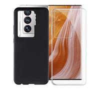 KJYF Cover for ZTE Axon 40 Ultra (6.8 inches), Ultra Thin Silicone Protection Case Anti-Scratch Shockproof Soft TPU Bumper Case for ZTE Axon 40 Ultra - Black & Transparent