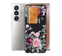 KJYF Cover for ZTE Axon 40 Ultra (6.8 inches), Ultra Thin Silicone Protection Case Anti-Scratch Shockproof Soft TPU Bumper Case for ZTE Axon 40 Ultra - Pink Flower