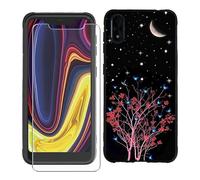 KJYF For IMO Q4 Pro 2021 Phone Case and Screen Protector, Black Soft TPU Shockproof Cover + [1 PACK] HD Tempered Glass Protective Film For IMO Q4 Pro 2021 (5.5") - Miracle
