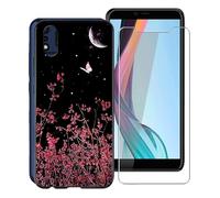KJYF For IMO Q5 Case and Screen Protector, Black Soft TPU Shockproof Cover + [1 PACK] HD Tempered Glass Protective Film For IMO Q5 (5.50") - XT13