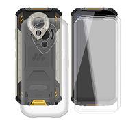 KJYF For Oukitel WP16 Case, 3 Pieces Tempered Glass, Transparent Anti-Scratch TPU Silicone Case and Tempered Glass Film for Oukitel WP16 (6.39 Inches) - Transparent