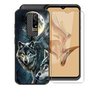 KJYF For Ulefone Armor 17 Pro Case and Screen Protector, Black Soft TPU Shockproof Cover + [1 PACK] HD Tempered Glass Protective Film For Ulefone Armor 17 Pro (6.58") - Accompany