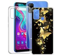 KJYF Mobile Phone Case for Doogee X96, KJF Transparent Case Silicone Protective Case TPU Case Bumper Anti-Scratch Protective Cover for Doogee X96 (6.52 Inches) - Pack of 2