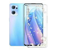 KJYF Mobile Phone Case for Oppo Reno7 CPH2371 (6.43 Inches), KJF Transparent Silicone Protective Case TPU Case Bumper Anti-Scratch Protective Cover for Oppo Reno7 CPH2371 - Mountain Flower