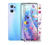 KJYF Mobile Phone Case for Oppo Reno7 CPH2371 (6.43 Inches), KJF Transparent Silicone Protective Case TPU Bumper Anti-Scratch Protective Cover for Oppo Reno7 CPH2371 - Romantic Balloon