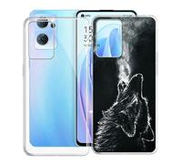 KJYF Mobile Phone Case for Oppo Reno7 CPH2371, KJF Transparent Silicone Protective Case TPU Case Bumper Anti-Scratch Protective Cover for Oppo Reno7 CPH2371 (6.43 Inches) - [Pack of 2]