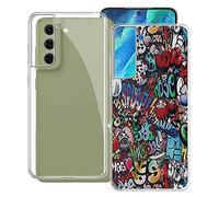 KJYF Mobile Phone Case for Samsung Galaxy S22 5G, KJF Transparent Silicone Protective Case TPU Bumper Anti-Scratch Protective Cover for Samsung Galaxy S22 5G (6.1 Inch) - [Pack of 2]