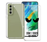 KJYF Mobile Phone Case for Samsung Galaxy S22 5G, KJF Transparent Silicone Protective Case TPU Bumper Anti-Scratch Protective Cover for Samsung Galaxy S22 5G (6.1 Inch) - [Pack of 2]