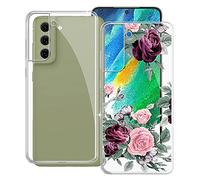 KJYF Mobile Phone Case for Samsung Galaxy S22 5G, KJF Transparent Silicone Protective Case TPU Bumper Anti-Scratch Protective Cover for Samsung Galaxy S22 5G (6.1 Inch) - [Pack of 2]
