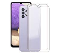 KJYF Pack of 2 screen protectors for Samsung Galaxy A13 (6.6 inches), high quality HD clear tempered glass screen protector, 9H hardness.