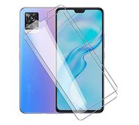 KJYF Pack of 2 tempered glass screen protectors for Vivo V20 Pro 5G (6.44"), HD clear tempered glass screen protector, 9H hardness.