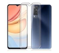 KJYF Pack of 2 tempered glass screen protectors for Vivo Y53s NFC (6.58"), HD clear tempered glass screen protector, 9H hardness.