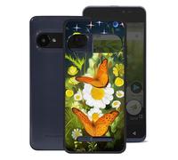 KJYF Phone Case for Doro 8035, Black Anti-Scratch Bumper Cover, Ultra-Thin Soft TPU Case, Flexible Silicone Fashion Protection Case for Doro 8035 5.00 Inch - Painting