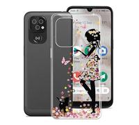 KJYF Phone Case for Doro 8100 (6.1 Inch), Shockproof Shell Bumper for Doro 8100, Anti-Scratch Clear Back Cover [Thin Slim X Anti-Yellowing] - Girl