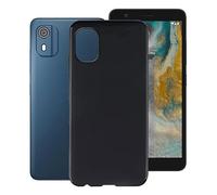 KJYF Phone Case for Nokia C02, Black Anti-Scratch Bumper Cover, Ultra-Thin Soft TPU Gel Case, Flexible Silicone Fashion Protection Case for Nokia C02 5.45 Inch - Simple