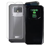 KJYF Protective Case Black Bumper TPU Cover + Screen Protector for Oukitel K15 Plus (6.52 Inches) Tempered Glass Film + Silicone Shell Mobile Phone Case Black