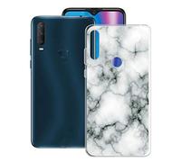 KJYF Protective Case for Alcatel 1S 2020 (6.22 Inches) Silicone Case Transparent TPU Cover Bumper Anti-Scratch Protective Cover for Alcatel 1S 2020 Marble