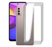 KJYF Tempered Glass Screen Protector for Motorola Moto E30, [5-Pieces] Tempered Glass Screen Protector Film for Motorola Moto E30 (6.50 inches).