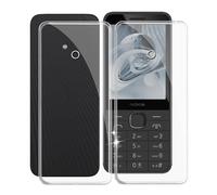KJYFOANI Case Cover for Nokia 215 4G 2024, [2 Pieces] Soft Silicone TPU Protective Case, Transparent Ultra Thin Anti-Scratch Shell Shell for Nokia 215 4G 2024 (2.80 Inches) - Crystal