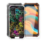 KJYFOANI Case for Blackview BV4800 SE (6.56"), with [2 x Tempered Glass Screen Protector], Clear Soft Shell Ultra-Thin [Anti-Scratch] [Anti-Yellow] Cases for Blackview BV4800 SE - XV52