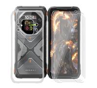 KJYFOANI Case for Blackview Oscal Tank 1 (6.78 inches) Mobile Phone Case with 3 Tempered Glass Screen Protectors, Transparent Soft Silicone TPU Case Shockproof Scratch-Resistant for - Crystal Clear