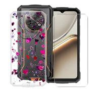 KJYFOANI Case for Doogee Fire 7 (6.56"), with [1 x Tempered Glass Screen Protector], Clear Soft Shell Ultra-Thin [Anti-Scratch] [Anti-Yellow] Cases for - XT105
