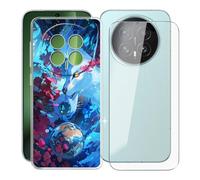 KJYFOANI Case for Honor Magic8 (6.58"), with [1 x Tempered Glass Screen Protector], Clear Soft Shell Ultra-Thin [Anti-Scratch] [Anti-Yellow] Cases for - Space Wolf