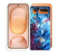 KJYFOANI Case for Honor Magic8 Pro Air (6.30"), with [1 x Tempered Glass Screen Protector], Clear Soft Shell Ultra-Thin [Anti-Scratch] [Anti-Yellow] Cases for - Space Wolf