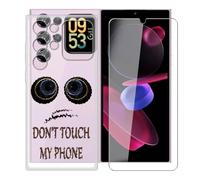 KJYFOANI Case for Oukitel C62 (6.88"), with [1 x Tempered Glass Screen Protector], Clear Soft Shell Ultra-Thin [Anti-Scratch] [Anti-Yellow] Cases for - Don't touch
