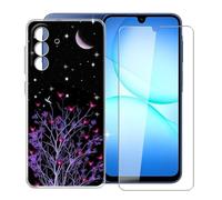 KJYFOANI Case for Samsung Galaxy A17 (6.70"), with [1 x Tempered Glass Screen Protector], Clear Soft Shell Ultra-Thin [Anti-Scratch] [Anti-Yellow] Cases for - XT36