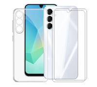 KJYFOANI Case for Samsung Galaxy Buddy4 (6.70"), with [2 x Tempered Glass Screen Protector], Clear Soft Shell Ultra-Thin [Anti-Scratch] [Anti-Yellow] Cases for - Transparent