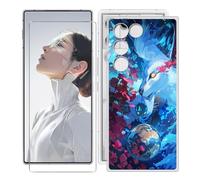 KJYFOANI Case for ZTE Nubia RedMagic 11 Air (6.85"), with [1 x Tempered Glass Screen Protector], Clear Soft Shell Ultra-Thin [Anti-Scratch] [Anti-Yellow] Cases for - Space Wolf