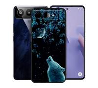 KJYFOANI Phone Case for BLU G95 6.70 Inch, Black Anti-Scratch Bumper Shell, Shockproof Anti-Drop Protection Case, Ultra-Thin Soft Back Cover for - Night