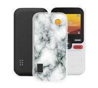 KJYFOANI Phone Case for Doro Leva X10 (2.40"), Shockproof Bumper Soft Shell Cases for Doro Leva X10, Transparent Anti-Scratch Back Cover [Ultra Slim X Anti-Yellow] - Marble